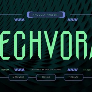 Techvora Creative Font