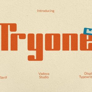 Tryone Bold Sans Serif Font