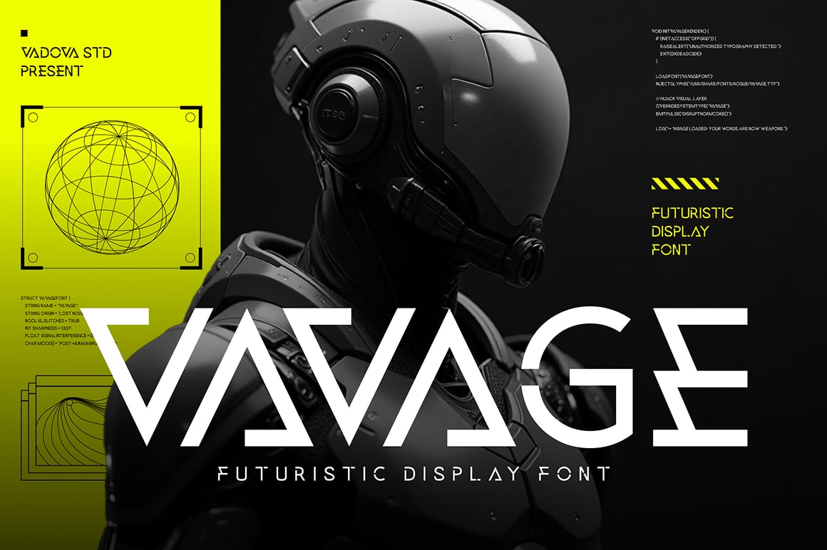Vavage Creative Display Font