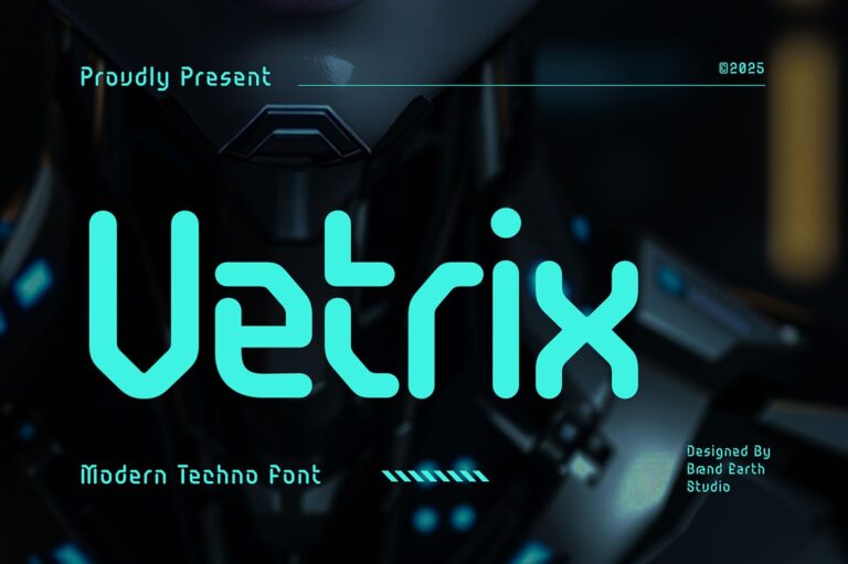 Vetrix Modern Techno Font