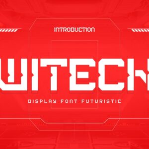 Witech Futuristic Font