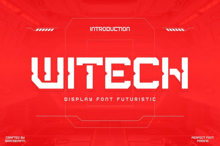 Witech Futuristic Font