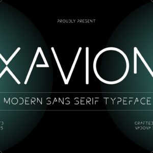 Xavion Sans Serif Font