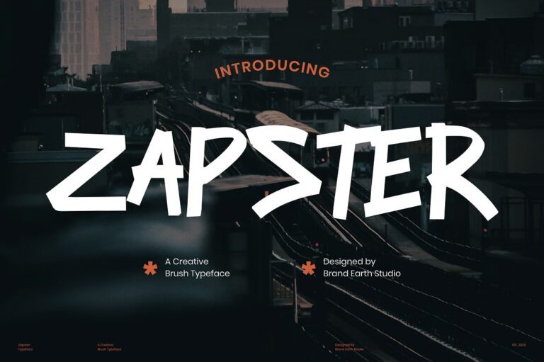 Zapster Creative Brush Font
