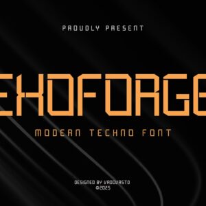 Exoforge Modern Techno Font