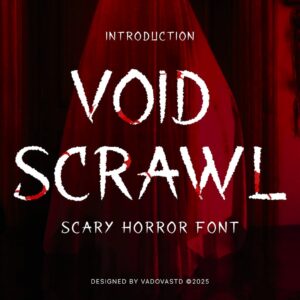 Void Scrawl Scary Horror Font