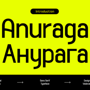 Anuraga Minimal Cyrillic Sans Serif