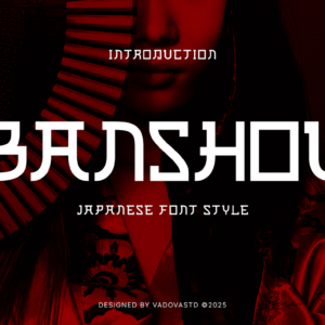 Banshou Japanese Font Font