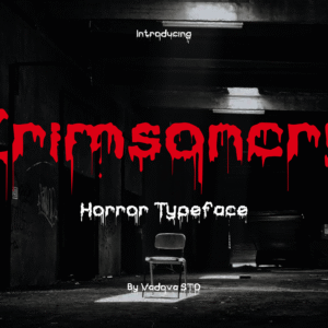 Crimsoncry Horror Font