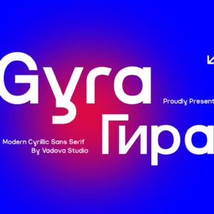 Gyra Modern Cyrillic Sans Serif