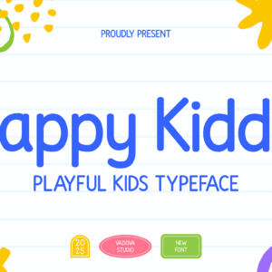 Happy Kiddy Playful Kids Font