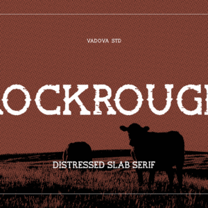 Rockrough Distressed Slab Serif Font
