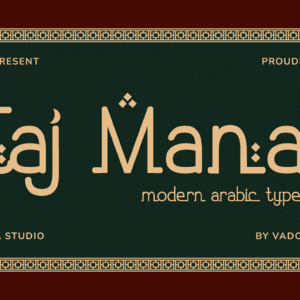 Taj Manal Modern Arabic Font