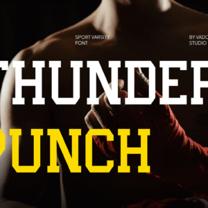 Thunder Punch Sport Font