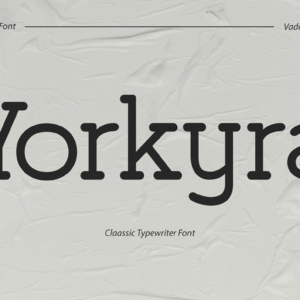 Yorkyra Typewriter Serif Font